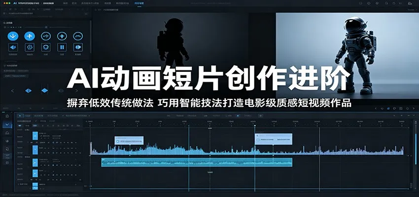 AI动画短片创作进阶:摒弃低效传统做法,巧用智能技法打造电影级质感短视频作品_一起云网创