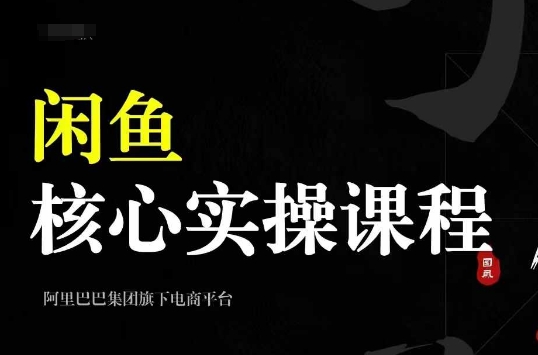 2024闲鱼核心实操课程，从养号、选品、发布、销售，教你做一个出单的闲鱼号_就是爱分享