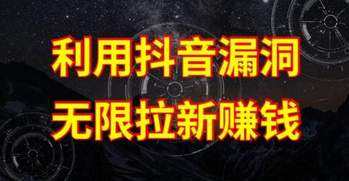 利用抖音链接漏洞，无限拉新赚钱【漏洞原理+操作流程】【揭秘】_就是爱分享