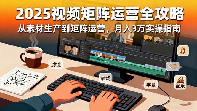 (16333期)2025短视频矩阵运营全攻略:从素材生产到矩阵运营,月入3万实操指南_就是爱分享