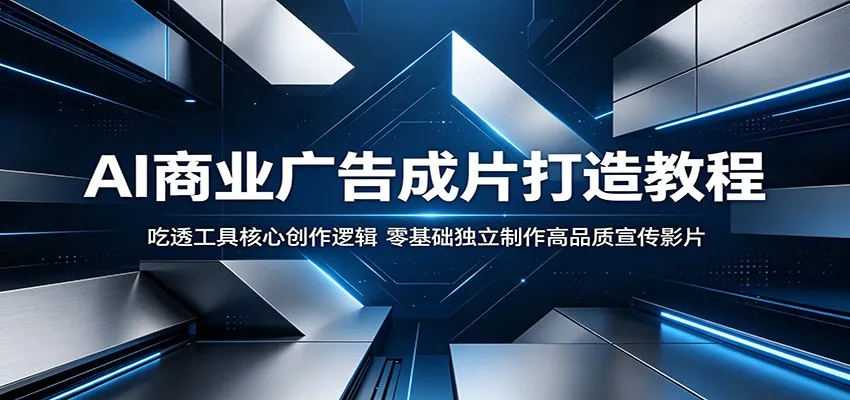 AI商业广告成片打造教程:吃透工具核心创作逻辑,零基础独立制作高品质宣传影片_一起云网创