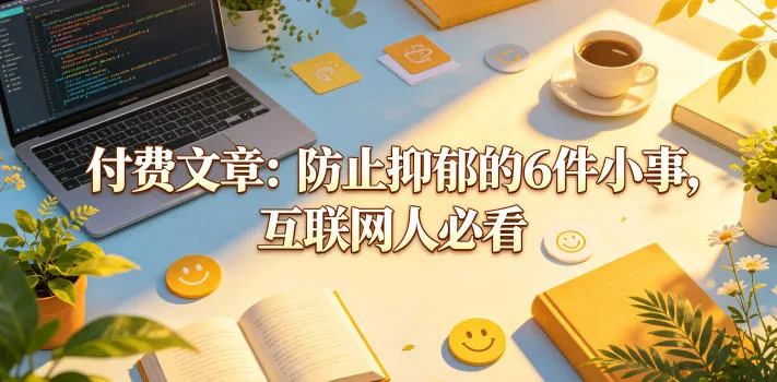 付费文章：防止抑郁的6件小事，互联网人必看！_就是爱分享