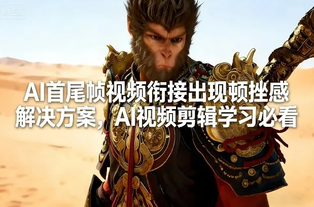 AI首尾帧视频衔接出现顿挫感解决方案，AI视频剪辑学习必看_就是爱分享