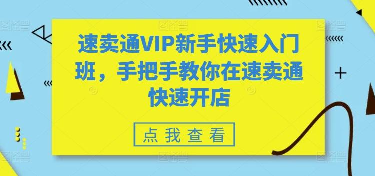 速卖通VIP新手快速入门班，手把手教你在速卖通快速开店_就是爱分享