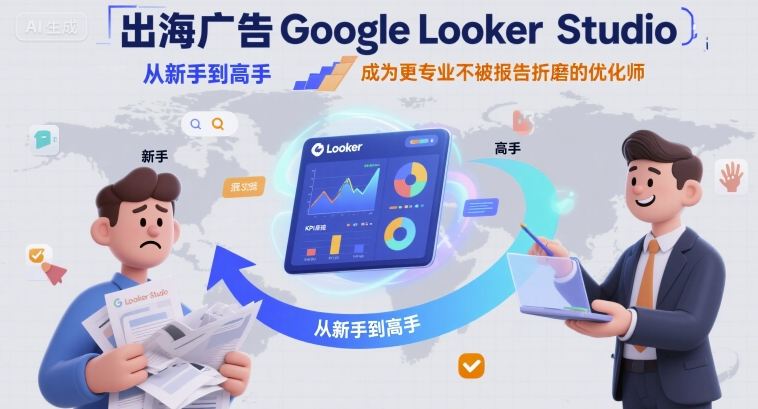 出海广告Google Looker Studio从新手到高手，成为更专业不被报告折磨的优化师_就是爱分享