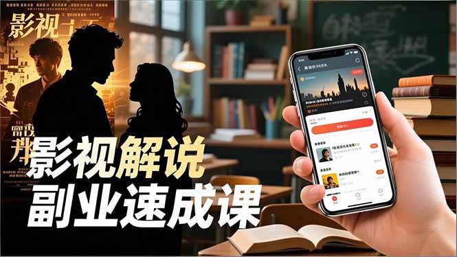 （16740期）Tk影视解说副业速成课，软件安装、全流程实操、爆款预设，新手两周变现_就是爱分享