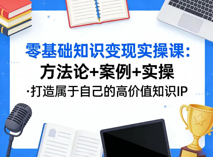 零基础知识变现实操课，方法论+案例+实操，打造属于自己的高价值知识IP_就是爱分享
