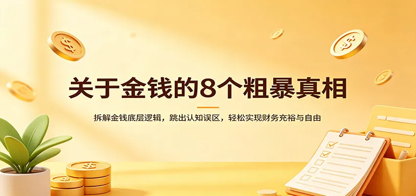 关于金钱的8个粗暴真相：拆解金钱底层逻辑，跳出认知误区，轻松实现财务充裕与自由_就是爱分享