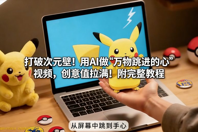 打破次元壁！用AI做【万物跳进手心】视频，创意值拉满！附完整教程_就是爱分享
