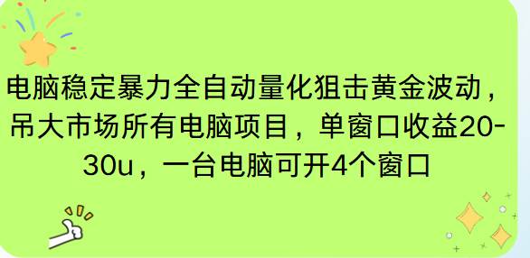（16737期）电脑EA策略挂机项目单窗口收益20-30u，单电脑可挂5-10个窗口收益稳健4位数_就是爱分享