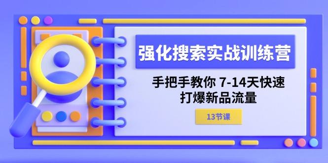 强化 搜索实战训练营，手把手教你 7-14天快速-打爆新品流量(13节课_就是爱分享