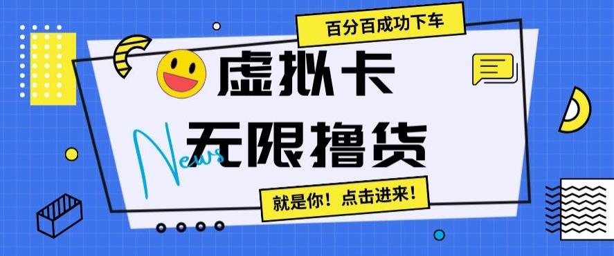 虚拟卡无限撸货，百分百成功下车【仅揭秘】_就是爱分享