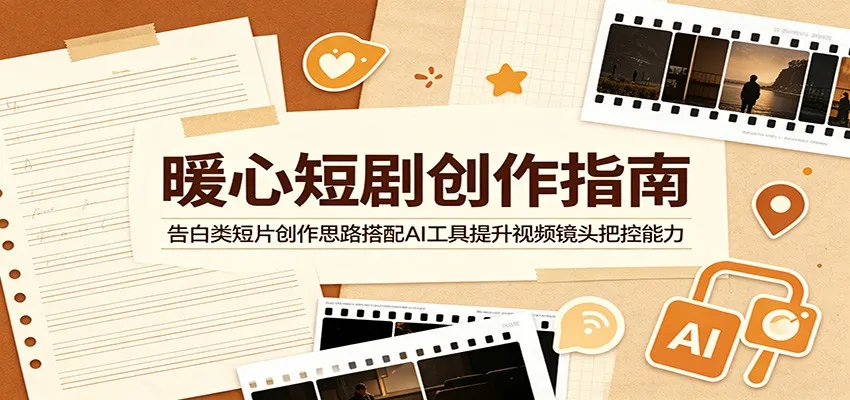 暖心短剧创作指南:告白类短片创作思路搭配AI工具提升视频镜头把控能力_一起云网创