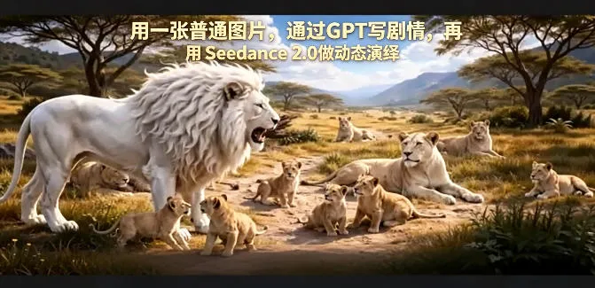 用一张普通图片，通过GPT写剧情，再用Seedance 2.0做动态演绎，居然能生成迪士尼风格搞笑动画_就是爱分享