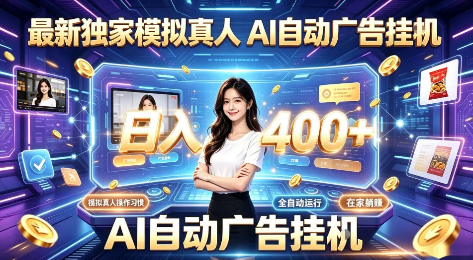 最新独家模拟真人，AI自动挂号挂G，日入400+，全程全自动运行，无需人工【揭秘】_一起云网创