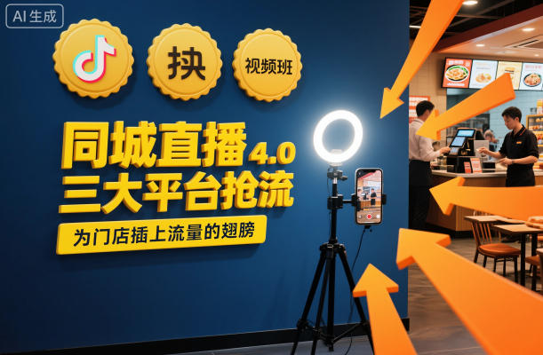 同城直播实操班4.0，三大平台抢流，为门店插上流量的翅膀_就是爱分享