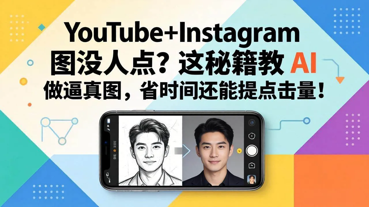 (17911期)YouTube+Instagram 图没人点?这秘籍教 AI 做逼真图,省时间还能提点击量_就是爱分享