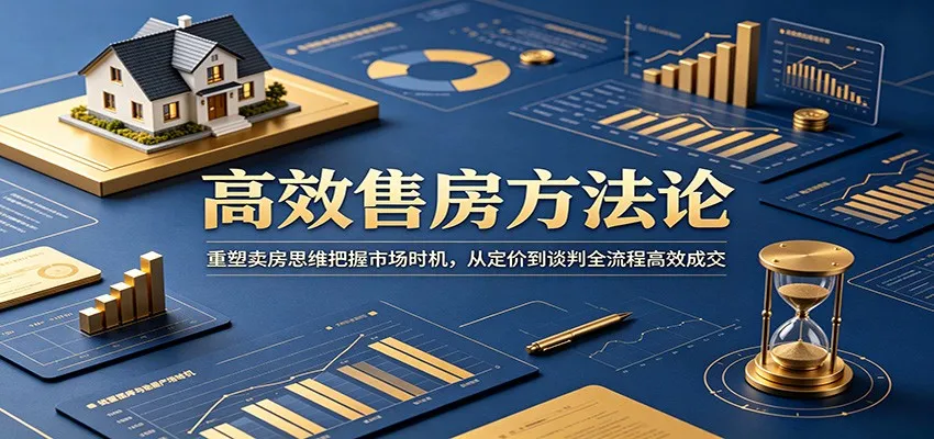 高效售房方法论：重塑卖房思维把握市场时机，从定价到谈判全流程高效成交_一起云网创