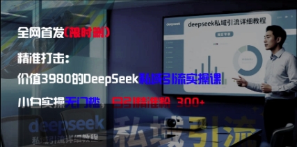 精准打击：价值3980的DeepSeek私域引流实操课，小白实操无门槛，日引精准粉300+_就是爱分享