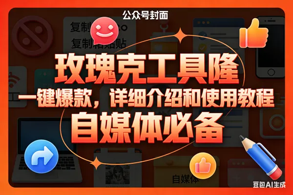 （17297期）玫瑰克隆工具，ai鲁大魔，自媒体必备神器，一键爆款神器，详细教程。_就是爱分享