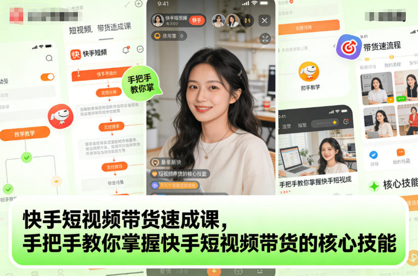 快手短视频带货速成课，手把手教你掌握快手短视频带货的核心技能_就是爱分享