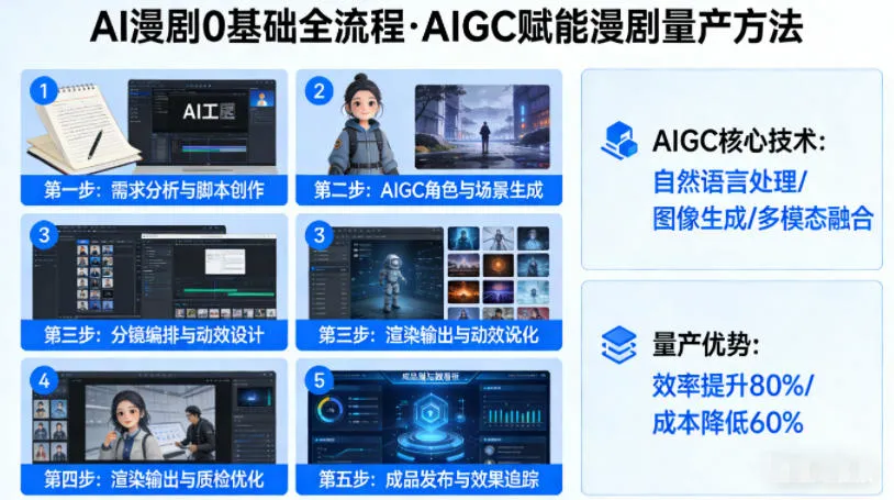 AI漫剧0基础全流程，快速掌握AIGC赋能的漫剧量产方法_就是爱分享