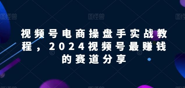 视频号电商实战教程，2024视频号最赚钱的赛道分享_就是爱分享