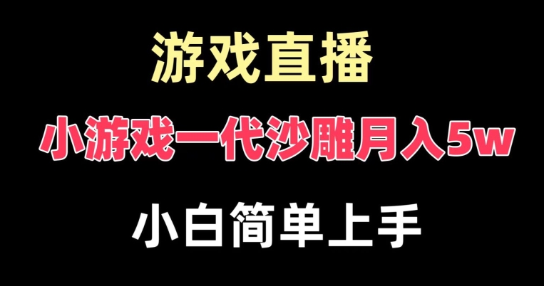 玩小游戏一代沙雕月入5w，爆裂变现，快速拿结果，高级保姆式教学【揭秘】_就是爱分享