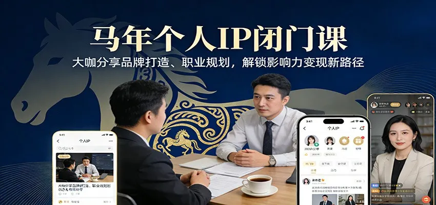 马年个人IP闭门课，大咖分享品牌打造、职业规划，解锁影响力变现新路径_就是爱分享