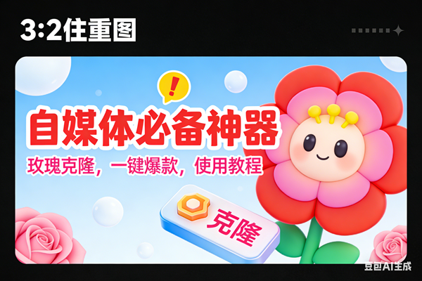 (16929期)玫瑰克隆神器,ai鲁大魔,自媒体必备的软件,一键爆款工具,详细教程_就是爱分享