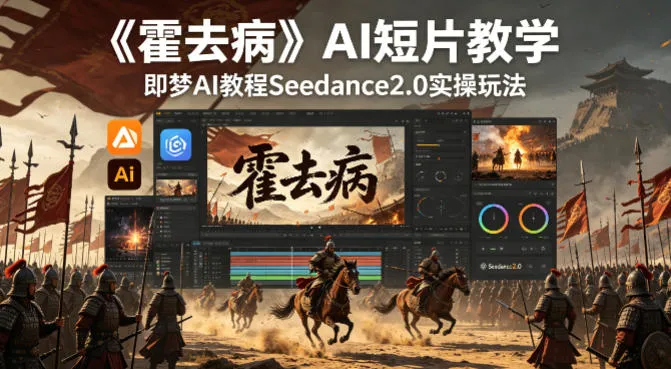 《霍去病》AI短片教学，即梦AI教程Seedance2.0实操玩法_就是爱分享