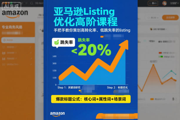 亚马逊Listing优化高阶课程，手把手教你策划高转化率、低跳失率的listing_就是爱分享