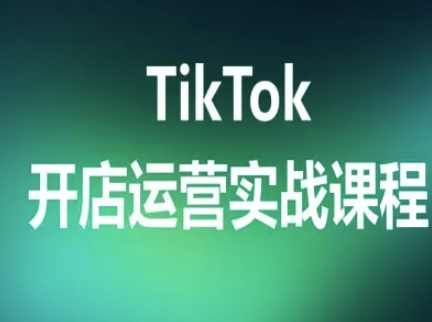 TikTok开店运营实战课程，TK跨境电商实操全流程_就是爱分享