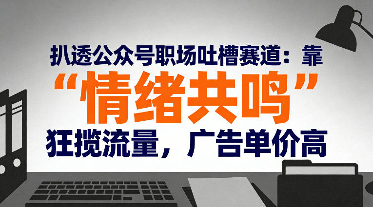 扒透公众号职场吐槽赛道：靠“情绪共鸣”狂揽流量，广告单价高_就是爱分享
