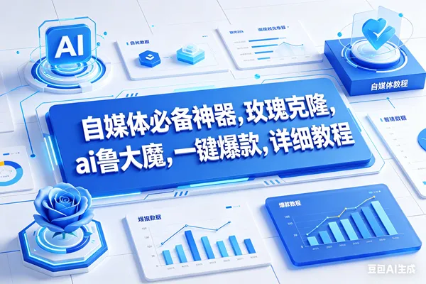 （17964期）玫瑰克隆工具，鲁大魔ai软件，自媒体的神器，一键爆款，50多个功能的详细教程。_就是爱分享