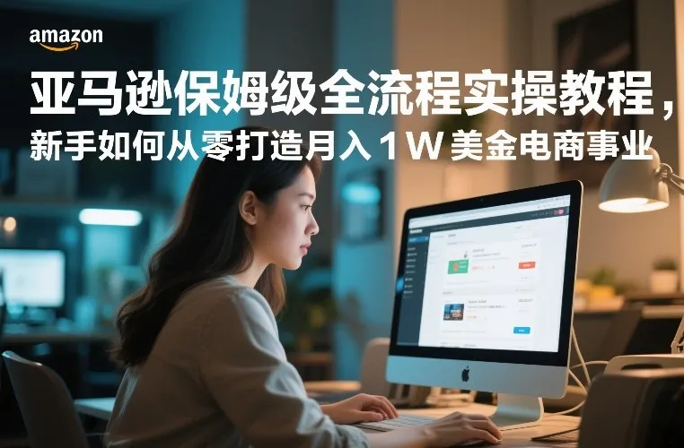 亚马逊保姆级全流程实操教程，新手如何从零打造月入1W美金电商事业_就是爱分享