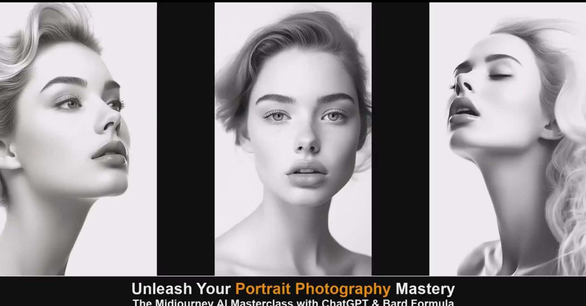图片[1]_(9312期)Midjourney v5 ChatGPT 和 Bard AI人工智能人像摄影大师班-15节-中英字幕_就是爱分享