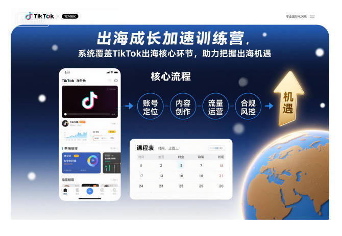 出海成长加速训练营,系统覆盖TikTok出海核心环节,助力把握出海机遇(更新)_就是爱分享