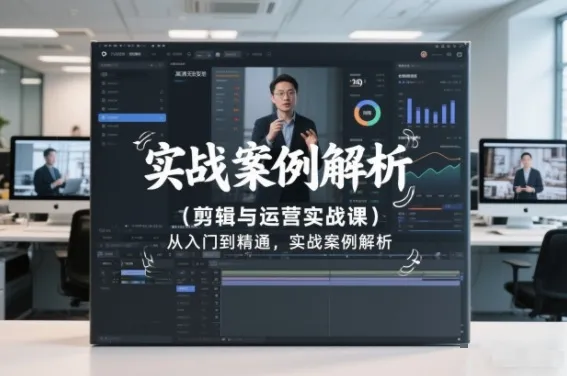 剪辑与运营实战课，从入门到精通，实战案例解析（更新2026）_就是爱分享