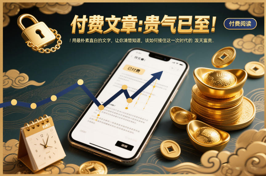 付费文章：贵气已至！用最朴素直白的文字，让你清楚知道，该如何接住这一次时代的泼天富贵_就是爱分享