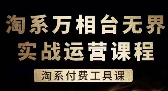 淘系万相台无界实战运营课，淘系付费工具课_就是爱分享
