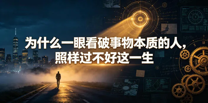 付费文章:为什么一眼看破事物本质的人,照样过不好这一生_一起云网创