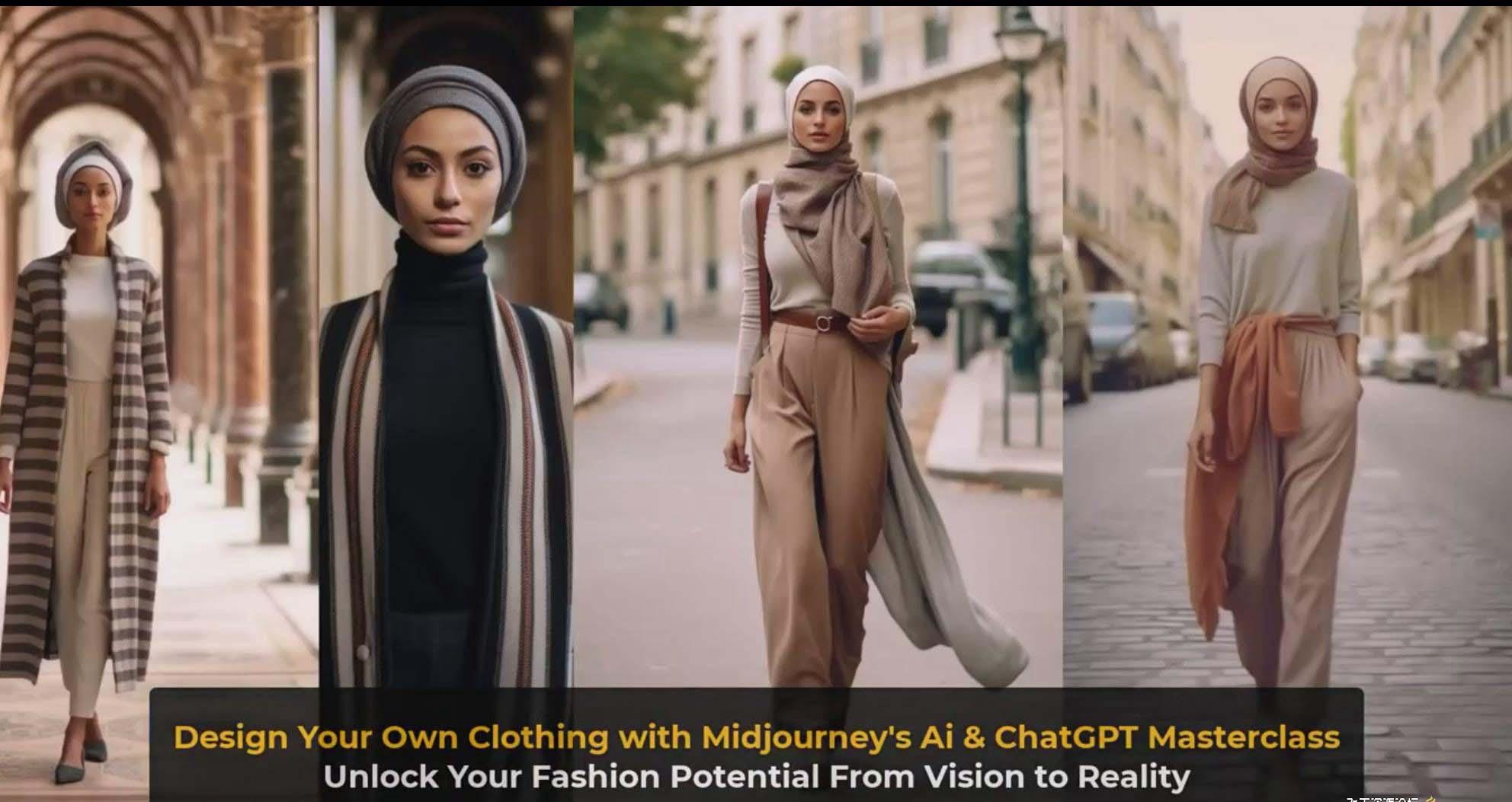 图片[10]_利用 Midjourneys Ai 人工智能设计自己的服装AI大师班-10节课-中英字幕_就是爱分享