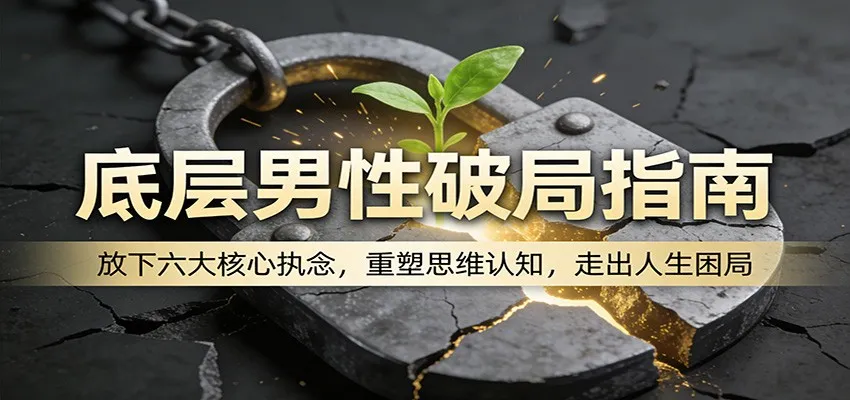 底层男性破局指南：放下六大核心执念，重塑思维认知，走出人生困局_就是爱分享