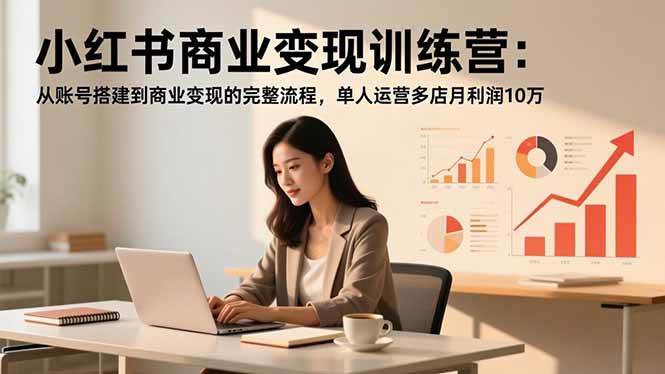 (16698期)小红书商业变现训练营:从账号搭建到商业变现的完整流程,单人运营多店月利润10万_就是爱分享