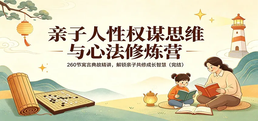 亲子人性权谋思维与心法修炼营：260节寓言典故精讲，解锁亲子共修成长智慧（完结）_就是爱分享