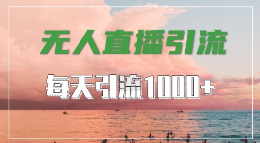 抖音快手视频号全平台通用，无人直播引流法，超暴力引流1000+高质量精准创业粉【揭秘】_就是爱分享