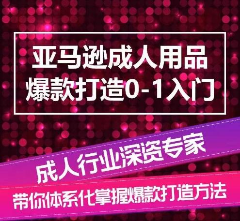 亚马逊成人用品爆款打造0-1入门,系统化讲解亚马逊成人用品爆款打造的流程_就是爱分享