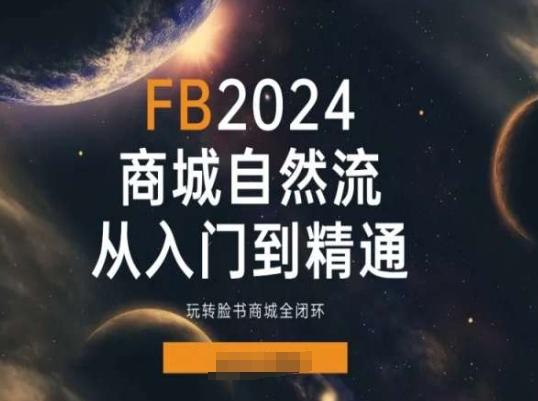 2024Faceboo商城自然流(从入门到精通)，玩转脸书商城全闭环_就是爱分享