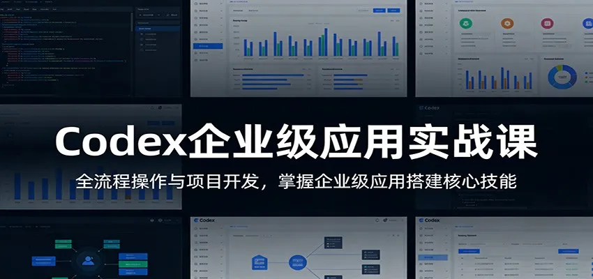 Codex企业级应用实战课：全流程操作与项目开发，掌握企业级应用搭建核心技能_就是爱分享